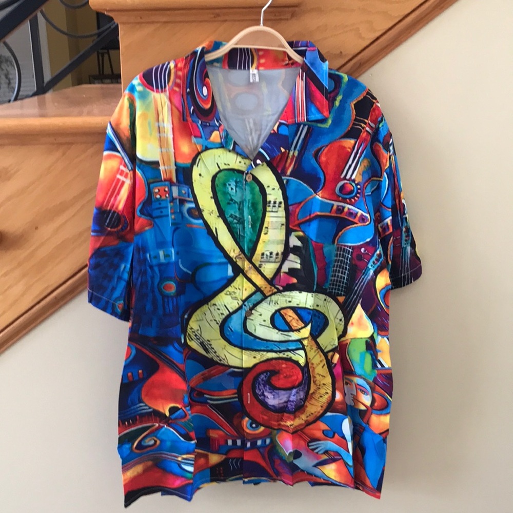 MISSLOOK Hawaiian Shirt Size XL Multicolor New Without Tags
